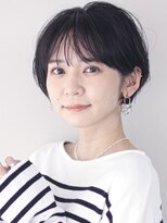 サーカス バイ ビュートリアム 青山(CIRCUS by BEAUTRIUM)&nbsp;小顔　黒髪　パーマショート　暗髪　　前髪あり　耳かけショート