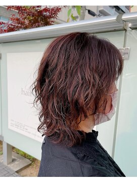 ヘアー ティズム(hair_TISM) 50代でも可愛くマッシュウルフパーマ