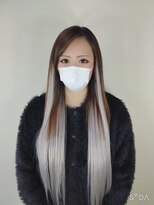 ウィット アンド ラファム Wit &La Famme&nbsp;ホワイトシルバーのグラデーションエクステ