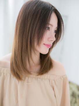 アルバハナレ 横浜(αlba HANARE) 関内/髪質改善/バニラベージュ×うるツヤストレートf