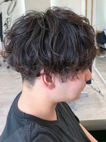 ニアウ 太田店(Niau)&nbsp;メンズマッシュパーマニュアンスパーマスパイラルパーマ刈り上げ