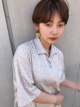 サンド 鹿児島中央(sand) 黒髪/グレーベージュ/レイヤーロング/前髪パーマ[鹿児島駅]