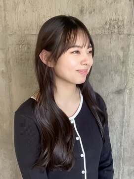 ハーフアンドハーフ(HALF and HALF) レイヤーカット/ロング/艶カラー/ブラウンカラー