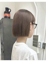 ヲタク(wotaku.)&nbsp;グレージュカラーミルクティーベージュハイトーンボブミニボブ