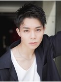 モテる黒髪ネープレスショート束感モテ髪ワックスなしマッシュ