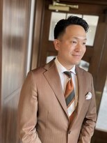 ザマンリバレッジニューヨーク(THE MAN LeverageNewYork)&nbsp;大人海外七三サイドパートフェード：尾上　雄輝