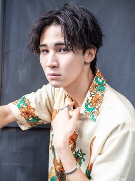 エイトメン 池袋東口店(EIGHT MEN) メンズ/センターパート/ツイストスパイラルパーマ