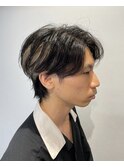【井上】メンズセクションカラーインナーカラーマッシュショート