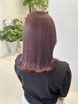 リル 茅ヶ崎(Liru:) 【ami】シアーラベンダー☆ピンクヘアー/ピンクグレープフルーツ