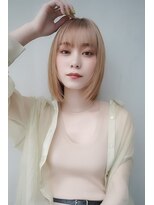 ギークス(GEEKS)&nbsp;【GEEKS渋谷】ブロンドボブ/ハイトーンボブ/冬カラー/伸ばしかけ