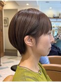 イメチェン外ハネボブ美髪ワイドバングレイヤーショート/大宮
