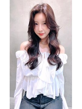 オーウェル 銀座(Owelle) 銀座　cheri 透明感ブラウンカラー×くびれ巻き