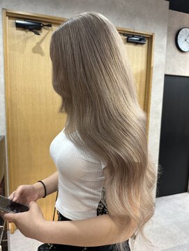 ラピス 大阪心斎橋店(Lapis) シールエクステ60本!ハイトーンミルクティー