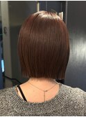 ミニボブ　切りっぱなしボブ　髪質改善　外ハネボブ　ヘアセット