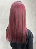 アプリコットオレンジくびれヘアハイライトカラー熊本