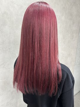 ルノン(LUNON) アプリコットオレンジくびれヘアハイライトカラー熊本