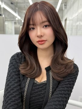 アイヴィ 表参道(IVY) 透明感カラー ココアブラウン くびれヘア【肥田亜沙美】