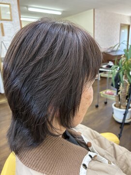美容室 マジック(MAGIC) ミディアムレイヤー×ブラウン