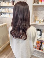 キャアリー(Caary) 福山美容室caary髪質改善透明感パープルピンク春カラー20代30代