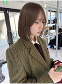 オリーブベージュ/タッセルボブ