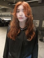 ダブ アオヤマ(DaB AOYAMA)&nbsp;ブリーチなしダブルカラーで作る外国人風オレンジブラウン