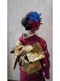 成人式のヘアセットとお着付け