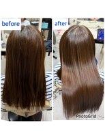 ボクノ 2号店(bokuno) 内側のクセが伸びるとシルエットが全然違います!