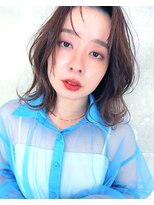 キングスベリー(Hair Relaxation King's Berry)&nbsp;ラフくびれ×くしゃっと9.27ミディデザインカラー