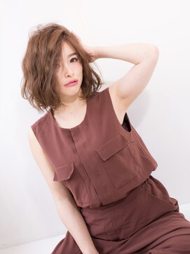 ジェム(GEM) **Gem Garden**ハネさせない☆伸ばしかけ無造作ウェーブボブ