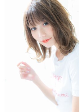 カノン(canon) 【canon 下北沢】シースルーバング×ブルージュミディ