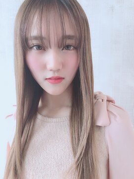 ミリム 栄矢場町店(MIRiM) 【MUSE】ミネコラストレート、オルチャンシースルーバング
