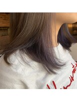 ピースリーヘア バイ カーサ(peathree.hair by CASA)&nbsp;スモーキーラベンダー×ライトグレージュ