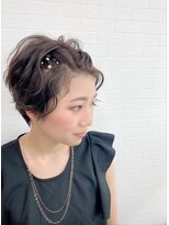 グランルッソ 岡山駅前(GRAN LUSSO)&nbsp;ハンサムショートさんのショートアレンジ♪大人可愛いアレンジ