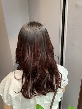 ヘア デザイン クランプ フロント(Hair Design CLAMP front) レッド系グラデーションカラー