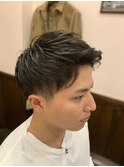 束感ツーブロショート