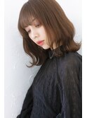 抜け感ヘア冬カラーブラウンベージュ375