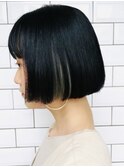 【黒髪】王道ボブ×インナーカラー
