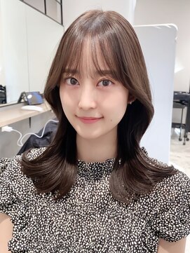 アイヴィ 表参道(IVY) 顔まわりが可愛い韓国風ヘア マロンベージュ