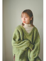 キオン(kyon)&nbsp;【kyon】シースルーバング　切りっぱなしロブ