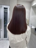 ロンド マーレ 天神大名店(Lond mare) ピンクブラウン/暖色カラー/カシスピンク/韓国ヘア/顔周りカット