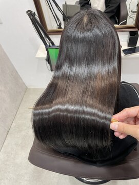 ラナ(Lana) 【Lana】美暗髪アイスグレージュ 艶髪 髪質改善カラー