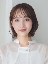 ガーデンヨコハマエスト(GARDEN YOKOHAMA est)&nbsp;レイヤーボブ似合わせカットイメチェングレージュフルバング