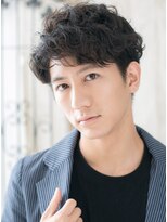 モッズヘアメン 札幌月寒店(mod's hair men)&nbsp;ゆるふわ巻き短髪パーマのアンニュイウェットスタイルn札幌月寒