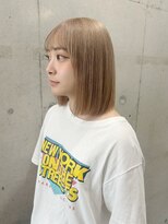 シーク 天神(SEEK)&nbsp;yuri/ハイトーン/ブリーチ/ケアブリーチ/ミルクティーベージュ