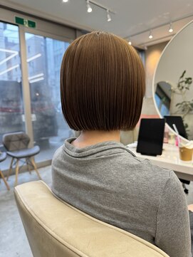 サンド 鹿児島中央(sand) @ayumi.sand ミニボブ ボブ 顎ラインボブ