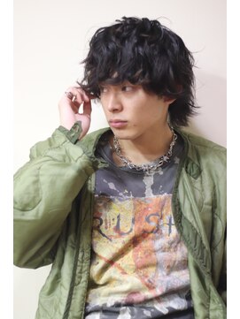 ブークル(boucle) メンズウルフパーマ　ニュアンスパーマウルフ