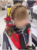 あみかちゅサイドポニー/梅田ヘアセット