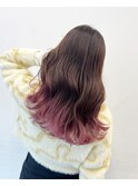 グラデーションカラー/デザインカラー/ピンク系/レッド系カラー