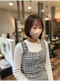 上品さを引き立てるボブスタイル×髪質改善トリートメント