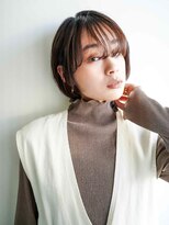 トクテ 高円寺(tokute) くびレイヤーエモージュ前髪ピンクベージュワンカール【高円寺】